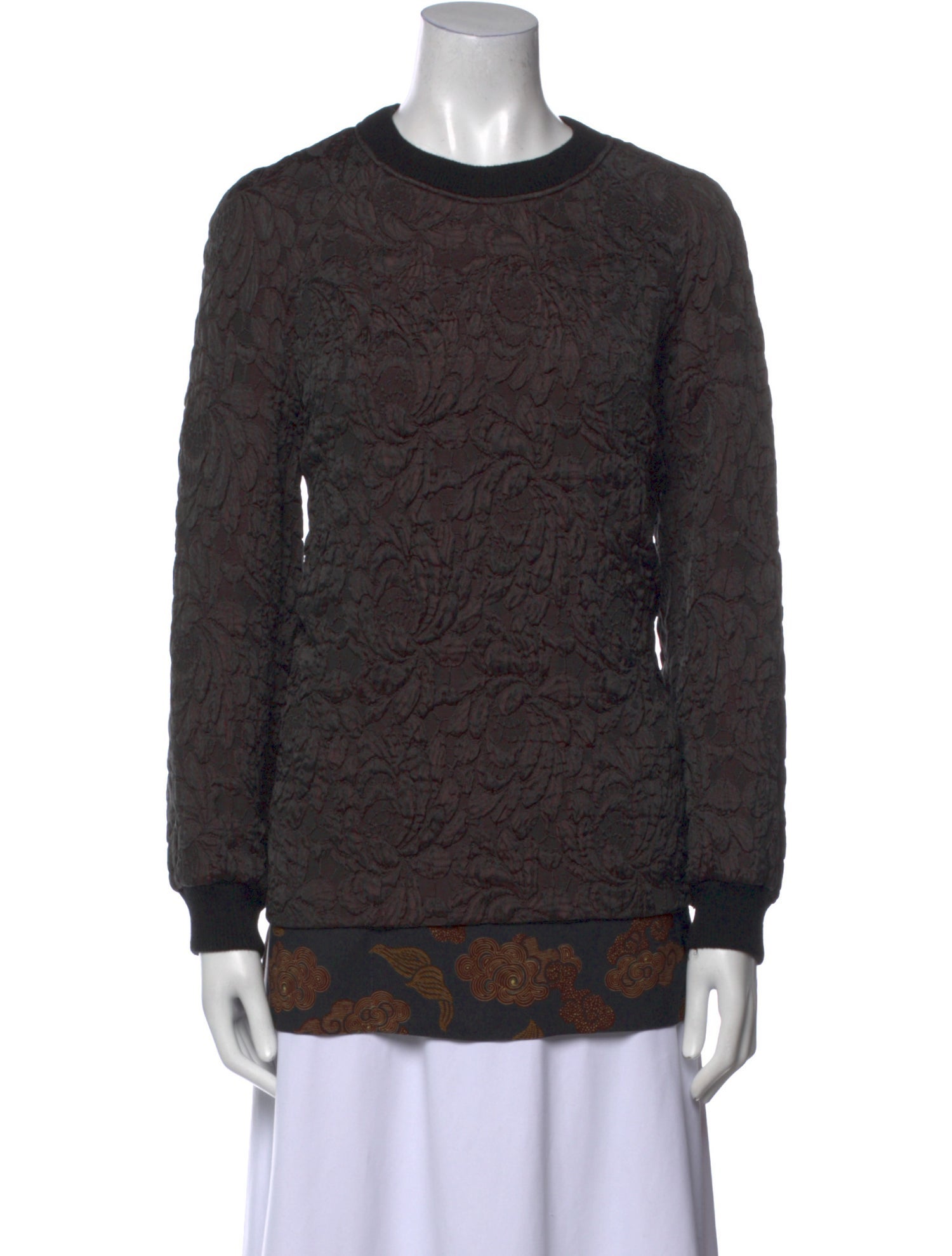 Dries Van Noten Crew Neck Long Sleeve Sweatshirt