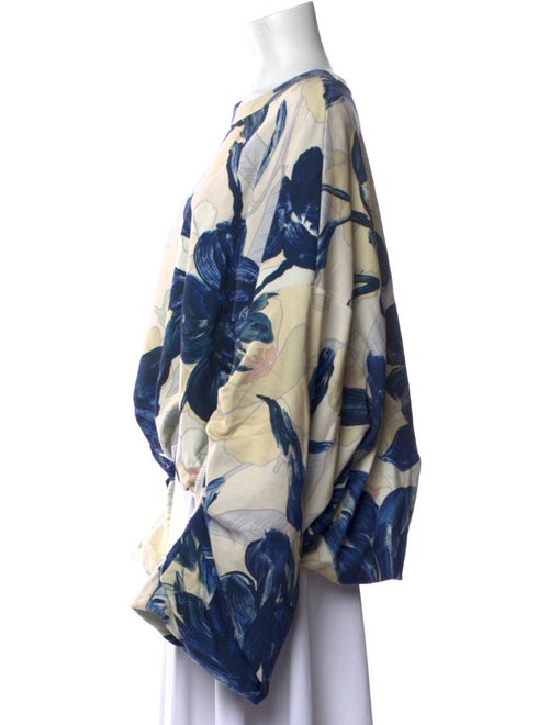 Dries Van Noten Printed Scoop Neck Blouse