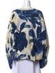 Dries Van Noten Printed Scoop Neck Blouse
