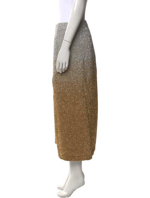 Dries Van Noten Colorblock Pattern Midi Length Skirt