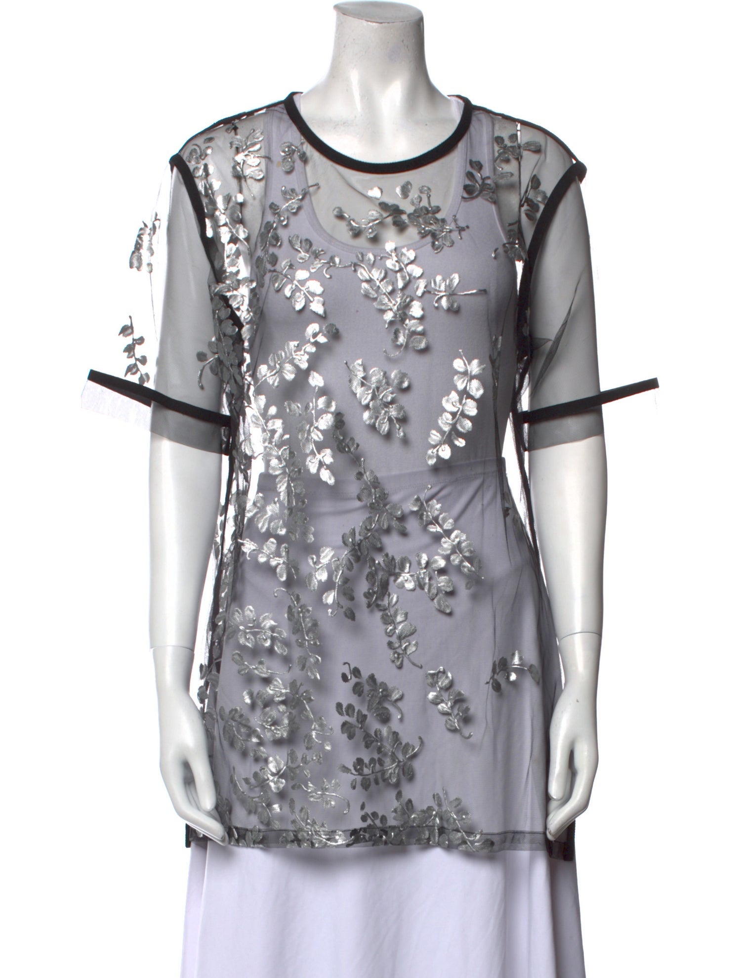 Dries Van Noten Floral Print Scoop Neck Tunic