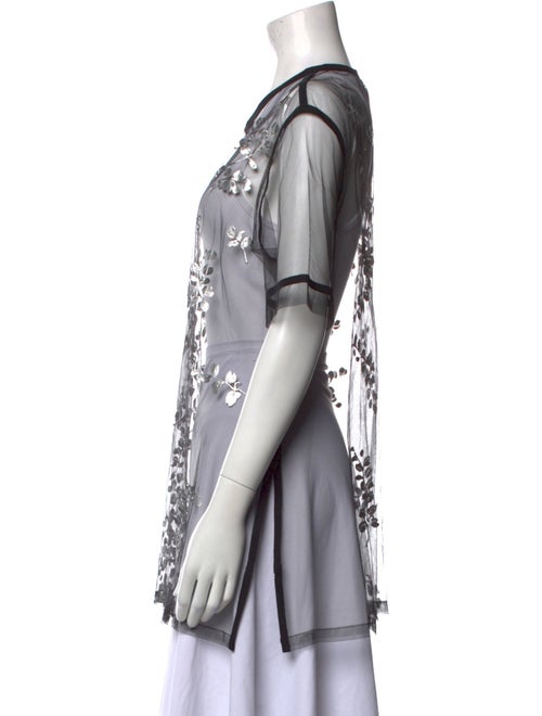 Dries Van Noten Floral Print Scoop Neck Tunic