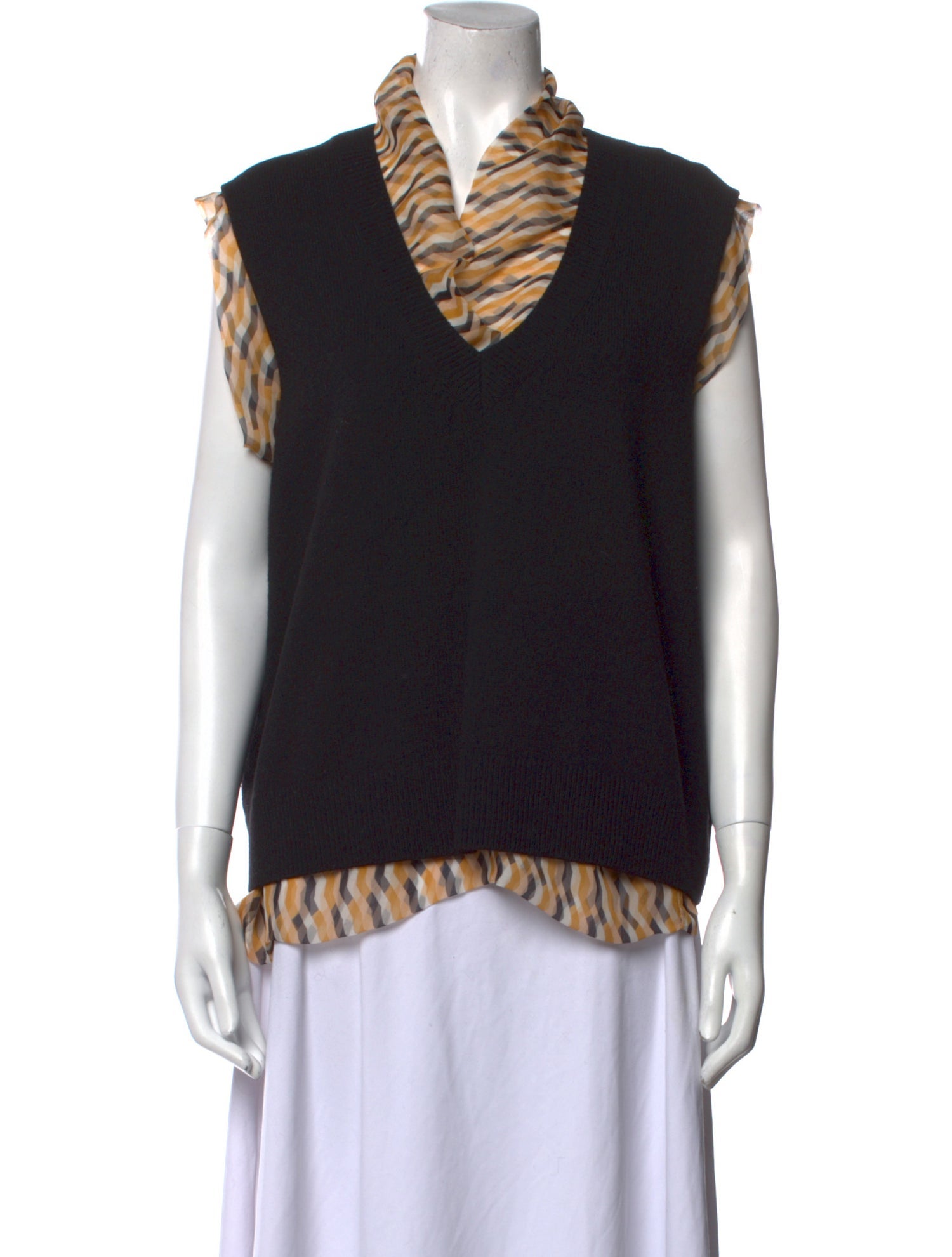 Dries Van Noten Wool Printed Blouse