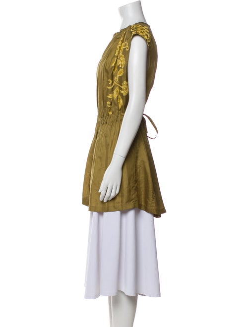 Dries Van Noten Silk V-Neck Tunic