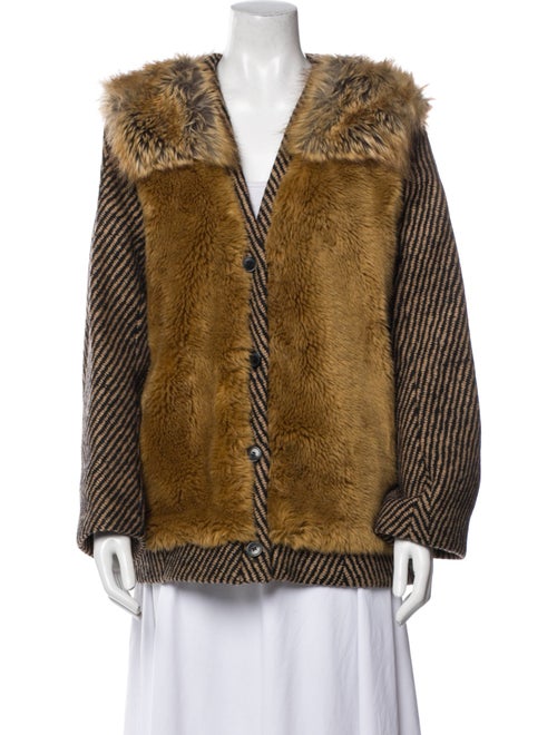 Dries Van Noten Faux Fur Jacket