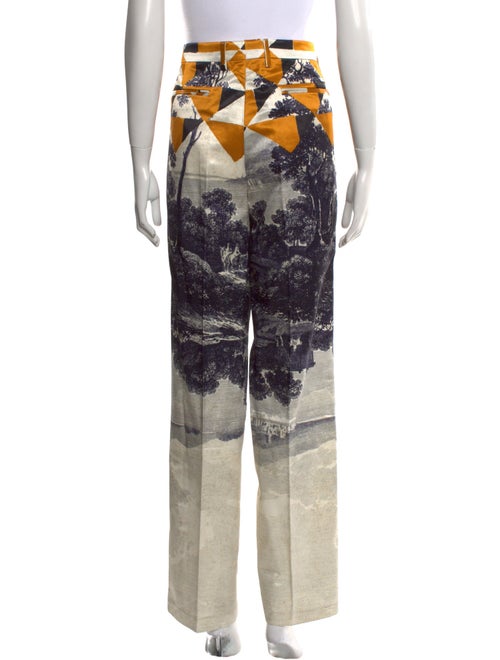 Dries Van Noten Printed Wide Leg Pants