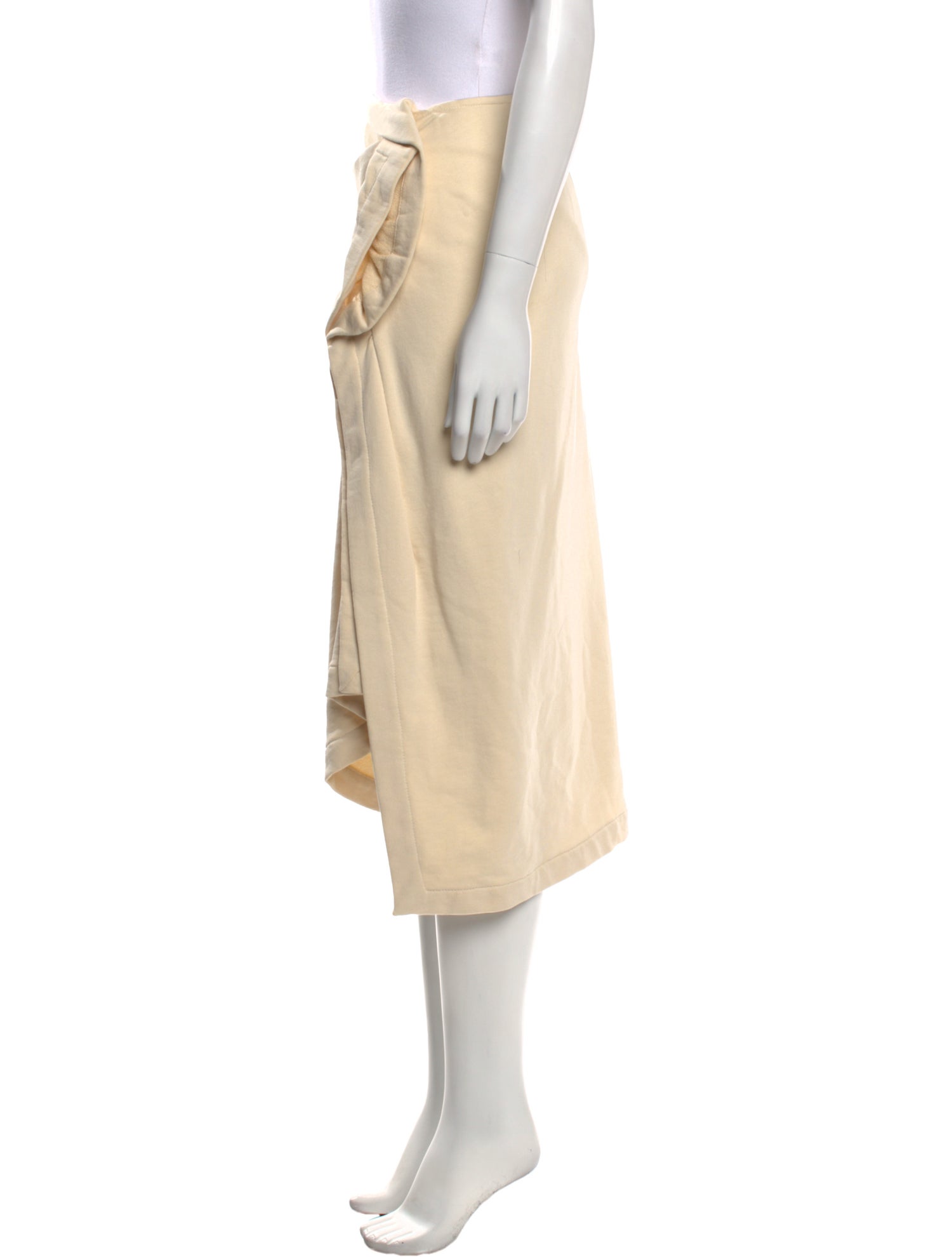 Dries Van Noten Pleated Accents Midi Length Skirt