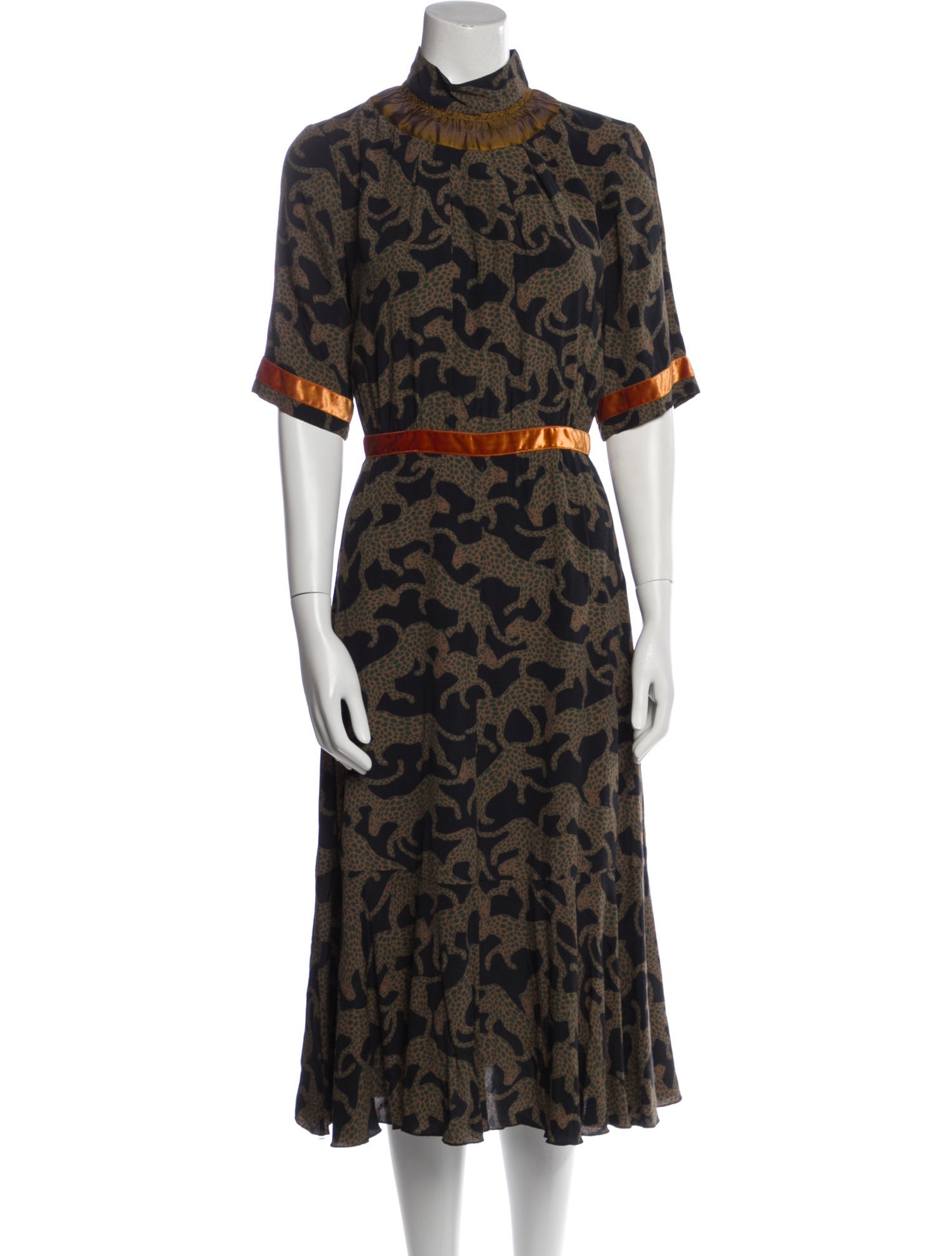 Dries Van Noten Silk Midi Length Dress