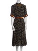 Dries Van Noten Silk Midi Length Dress