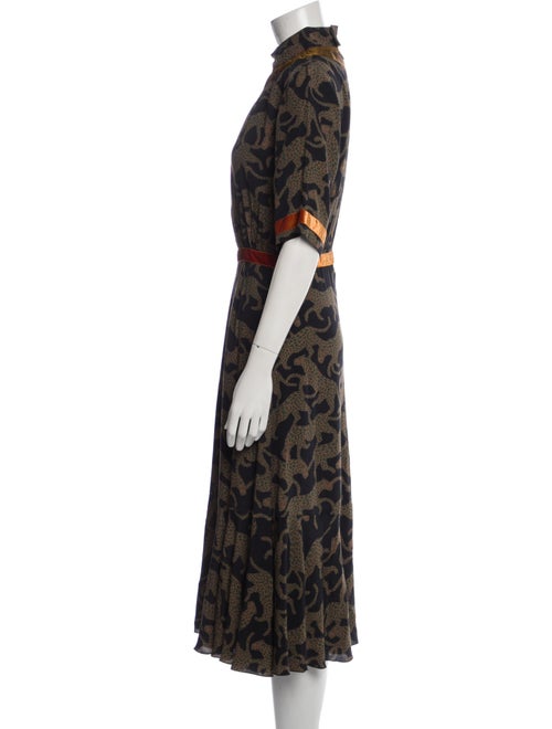 Dries Van Noten Silk Midi Length Dress