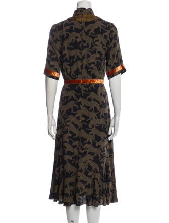 Dries Van Noten Silk Midi Length Dress