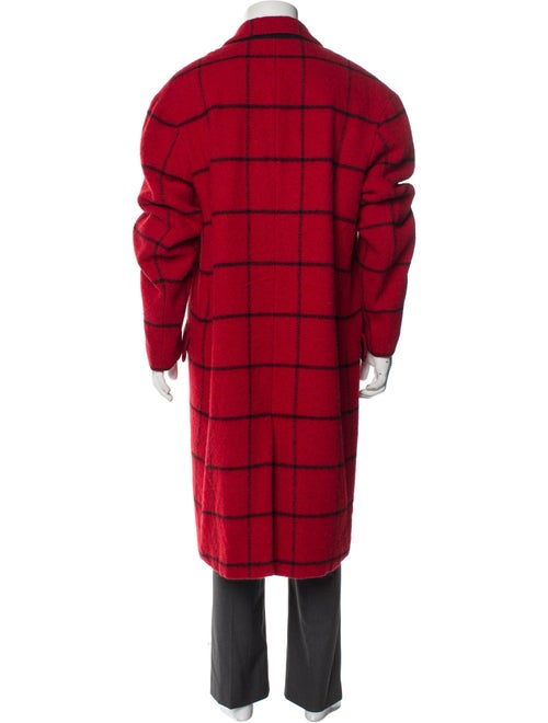 Dries Van Noten Plaid Print Overcoat