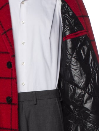 Dries Van Noten Plaid Print Overcoat