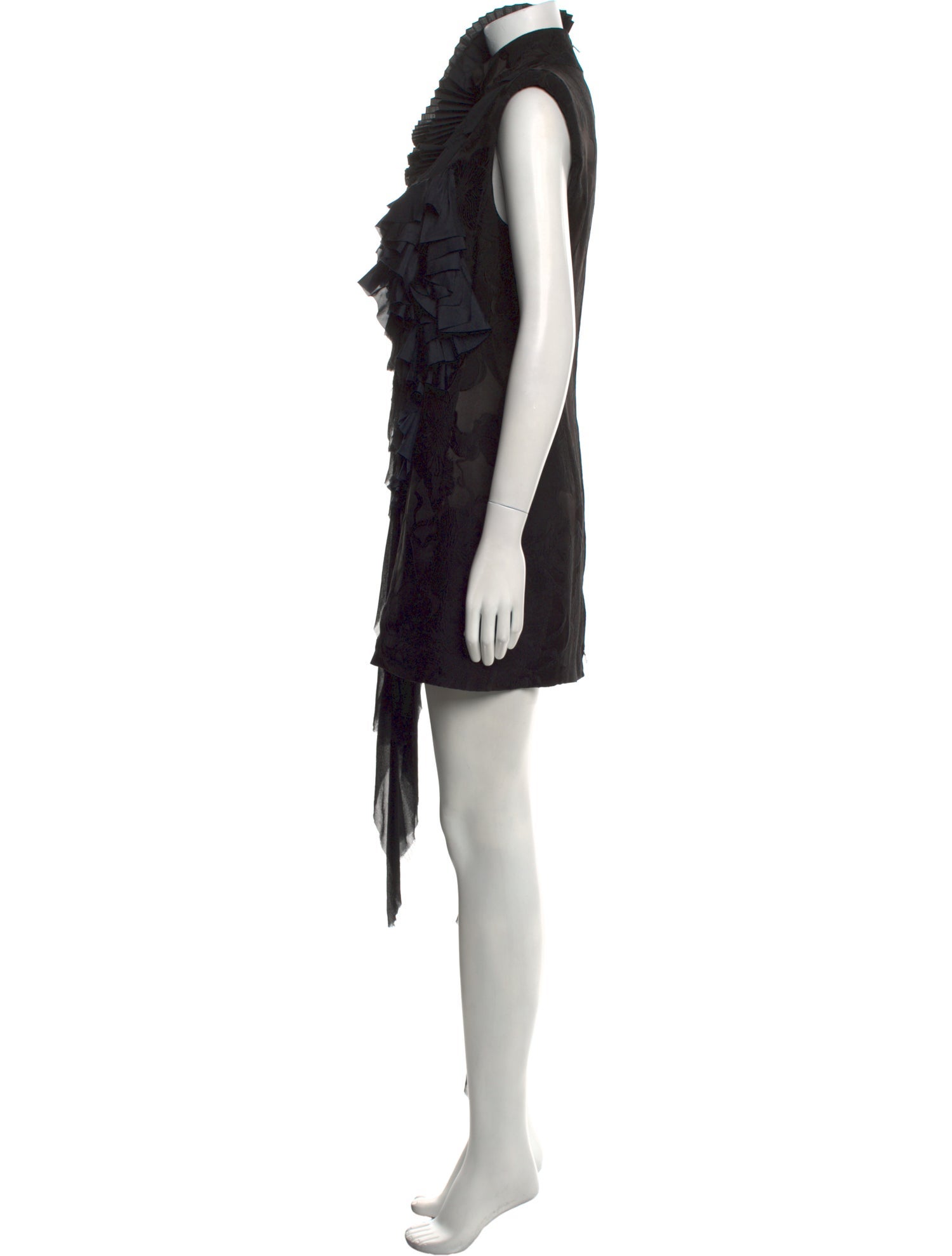 Dries Van Noten Turtleneck Mini Dress