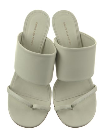 Dries Van Noten Leather Slides