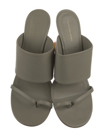 Dries Van Noten Leather Slides