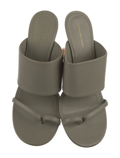 Dries Van Noten Leather Slides