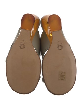 Dries Van Noten Leather Slides