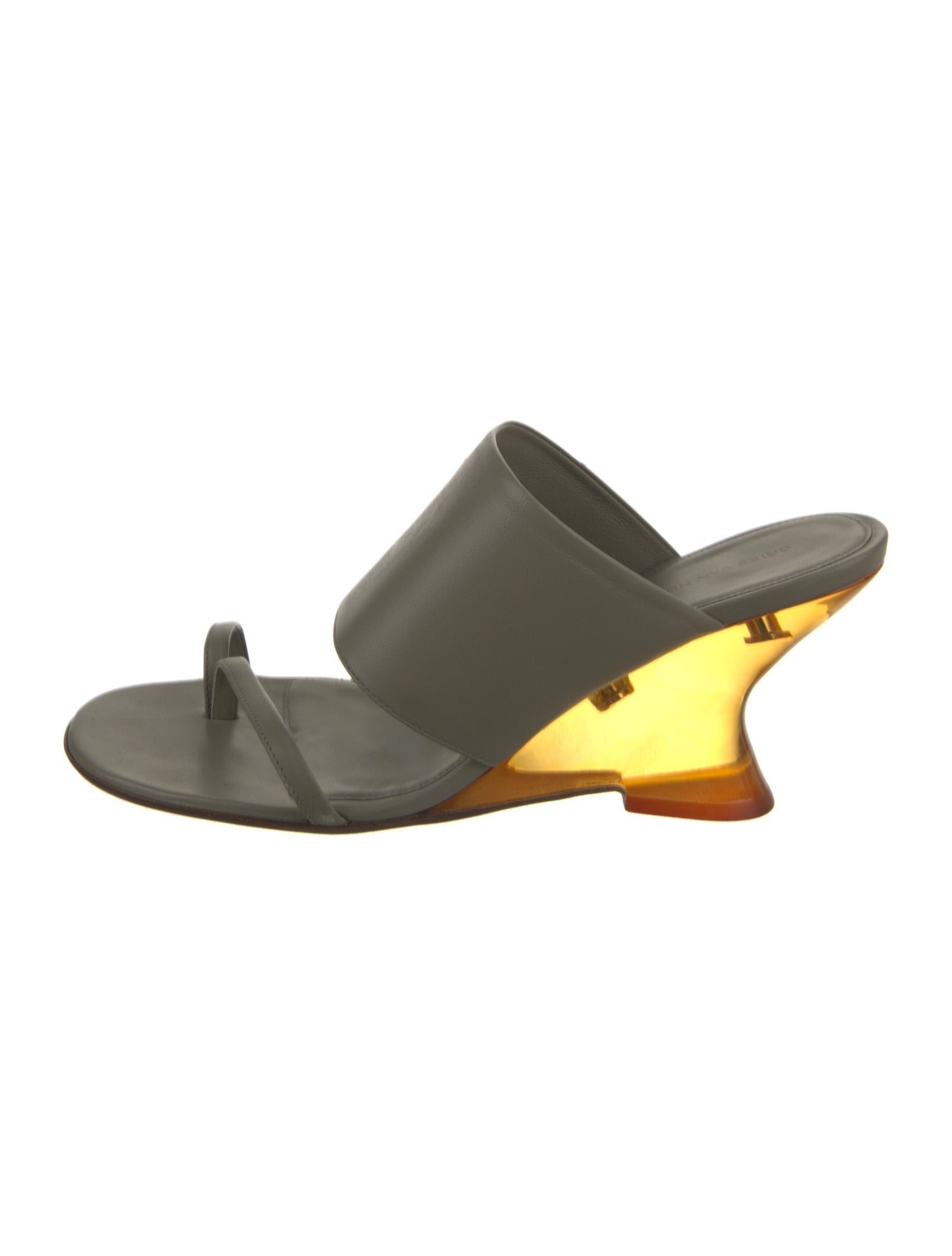 Dries Van Noten Leather Slides