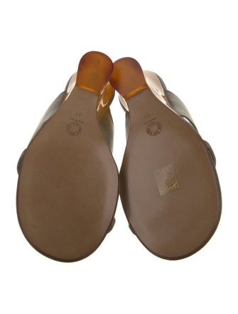 Dries Van Noten Leather Slides