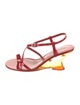 Dries Van Noten Patent Leather Slingback Sandals