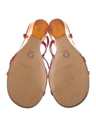 Dries Van Noten Patent Leather Slingback Sandals