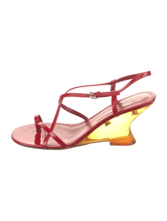 Dries Van Noten Patent Leather Slingback Sandals