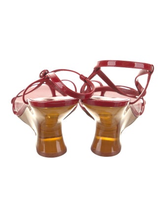 Dries Van Noten Patent Leather Slingback Sandals