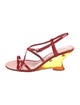 Dries Van Noten Patent Leather Slingback Sandals