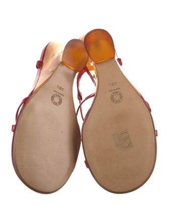 Dries Van Noten Patent Leather Slingback Sandals