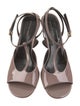Dries Van Noten Patent Leather T-Strap Sandals