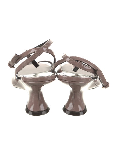 Dries Van Noten Patent Leather T-Strap Sandals