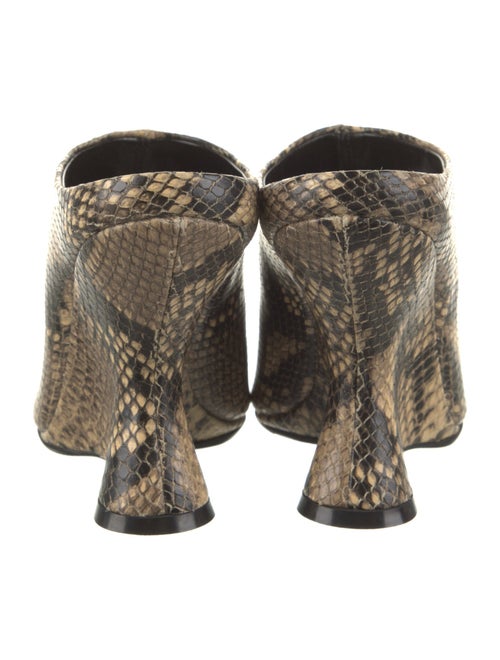 Dries Van Noten Leather Animal Print Mules