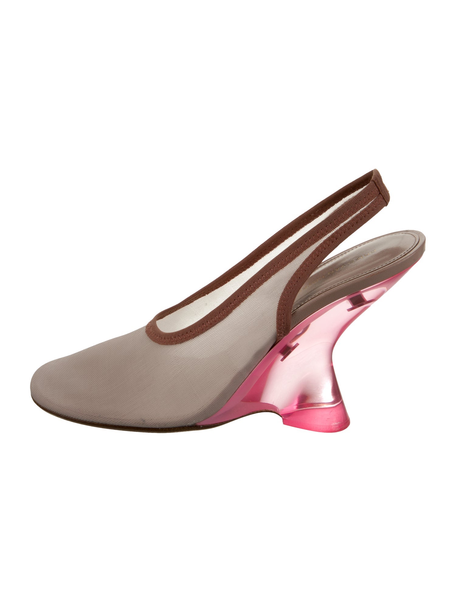 Dries Van Noten Mesh Slingback Pumps