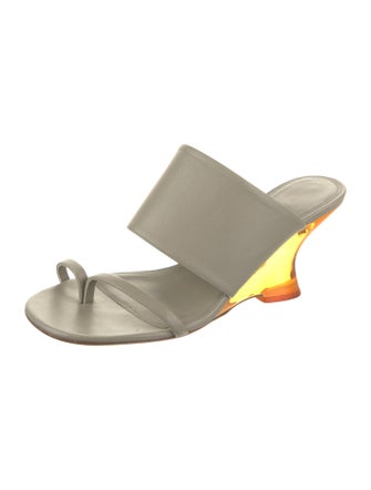 Dries Van Noten Leather Slides