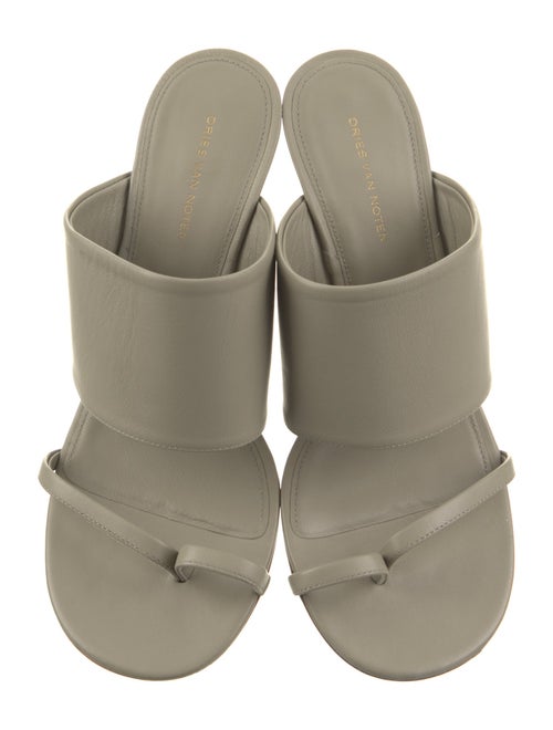 Dries Van Noten Leather Slides