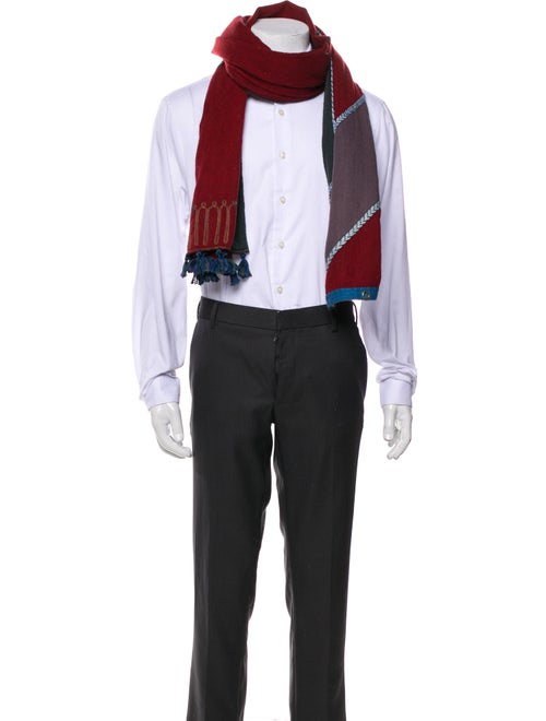 Dries Van Noten Wool Printed Scarf