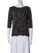 Dries Van Noten Printed Bateau Neckline Blouse
