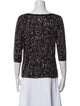 Dries Van Noten Printed Bateau Neckline Blouse