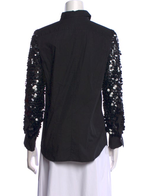 Dries Van Noten Long Sleeve Button-Up Top