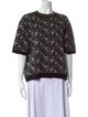 Dries Van Noten Printed Crew Neck Top