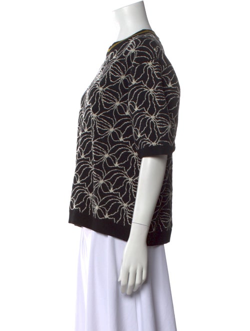 Dries Van Noten Printed Crew Neck Top