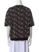 Dries Van Noten Printed Crew Neck Top