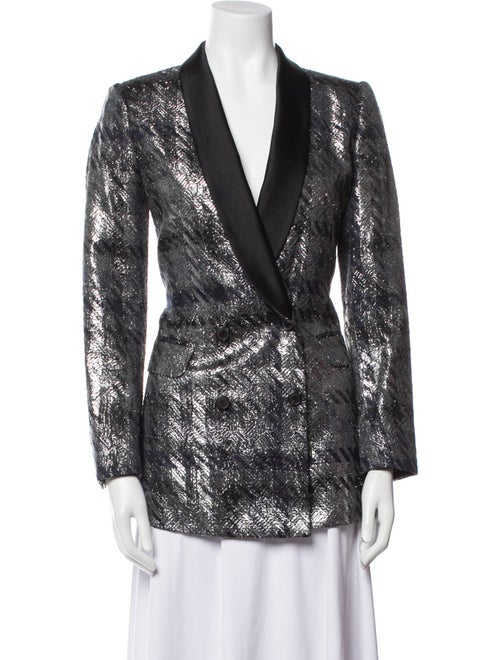 Dries Van Noten Linen Printed Blazer