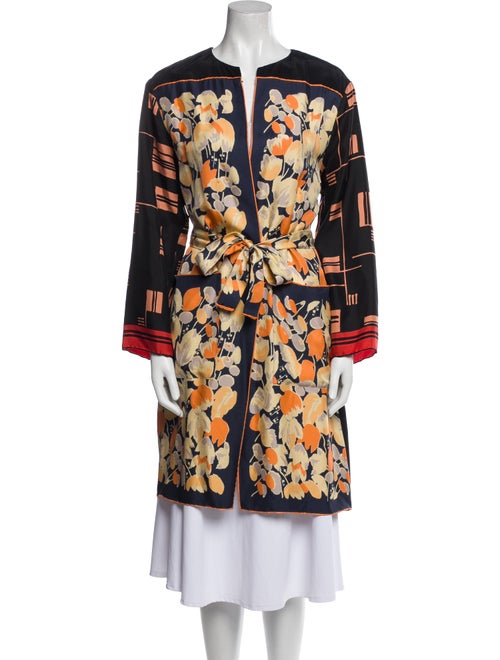 Dries Van Noten Silk Printed Robe