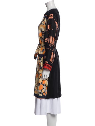 Dries Van Noten Silk Printed Robe