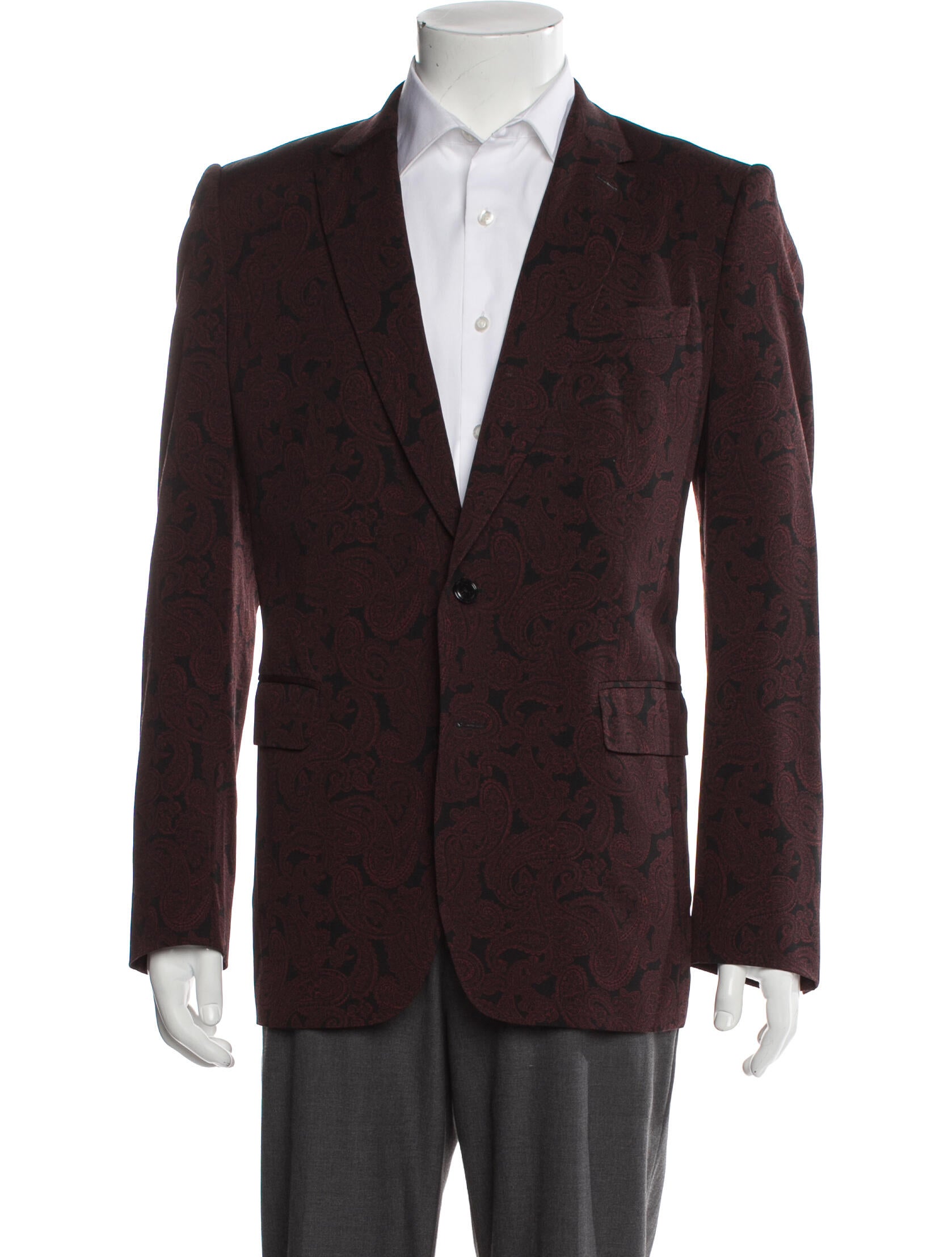 Dries Van Noten Wool Printed Overcoat