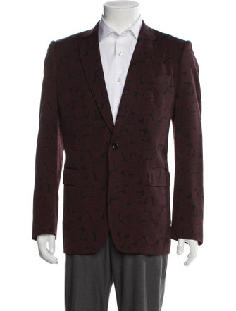 Dries Van Noten Wool Printed Overcoat
