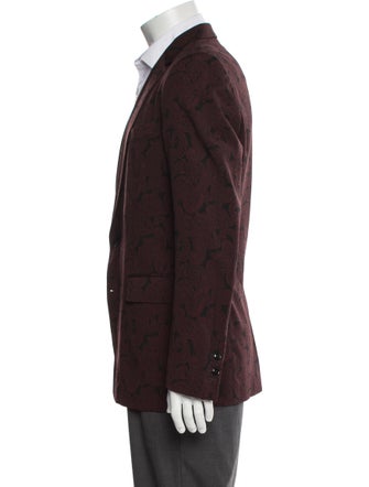 Dries Van Noten Wool Printed Overcoat