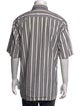 Dries Van Noten Striped Three-Quarter Sleeve Shirt